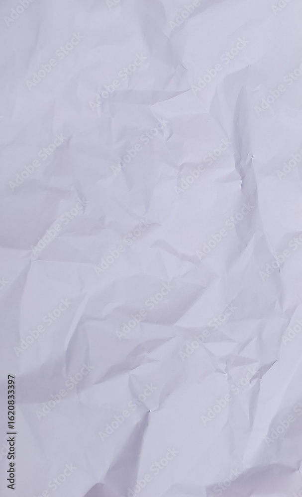 Fototapeta premium Realistic Crumpled and Wrinkled Paper Texture with Soft Shadows and Crease Details Perfect for Digital Art and Print Projects 