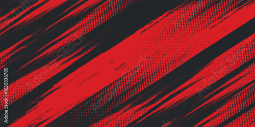 Background, contrast red and black color abstract template for business design. Technology style. You can use it for advertising, sports posters, templates, business presentations. Vector illustration