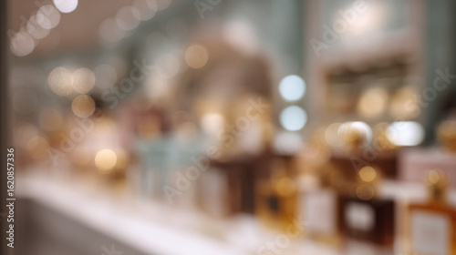 Wallpaper Mural Dreamy, blurred abstract background with bokeh lights in warm gold and cool hues. Evokes luxury, sophistication, and elegance. Ideal for beauty, retail, or festive themes. Torontodigital.ca