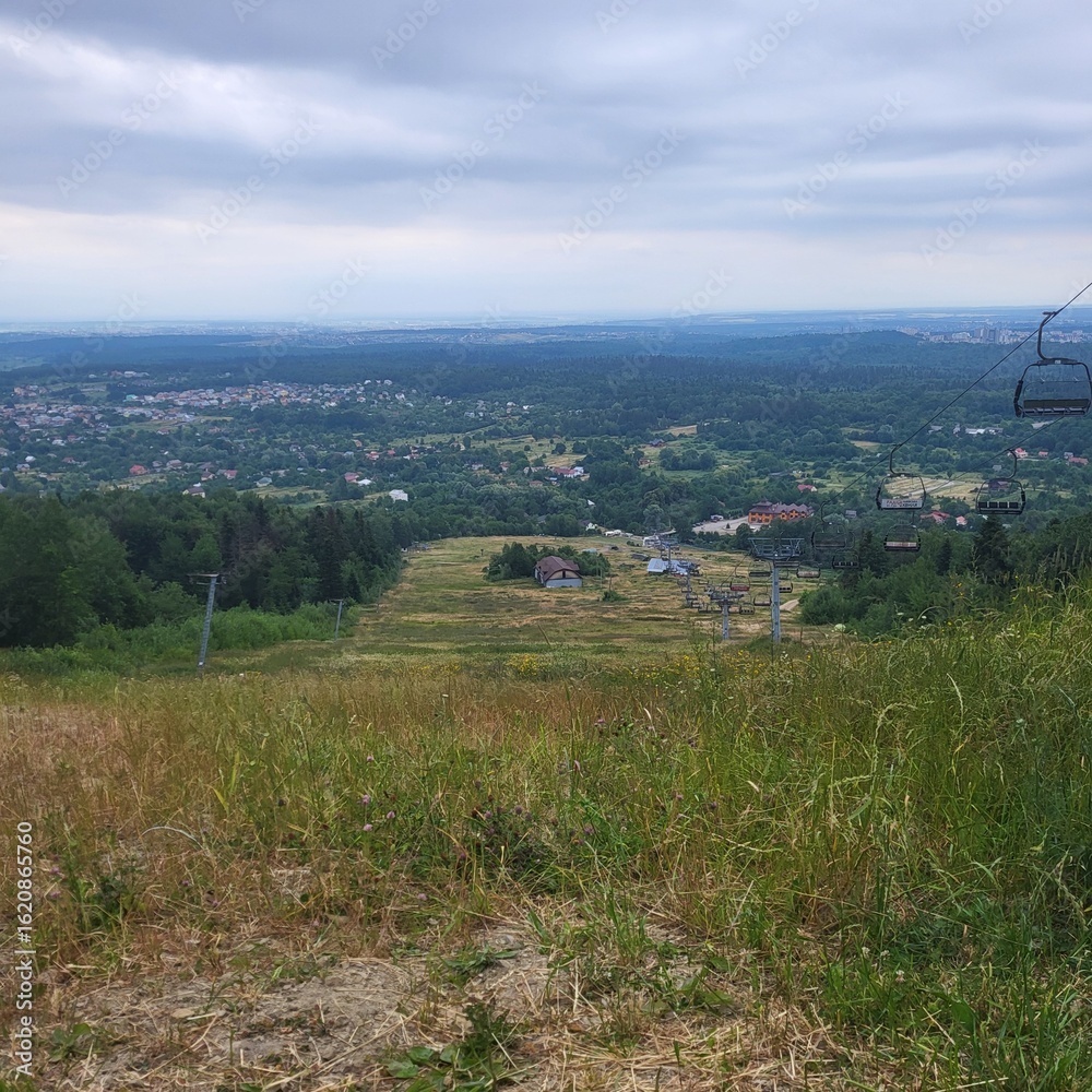 Fototapeta premium landscape with mountains
