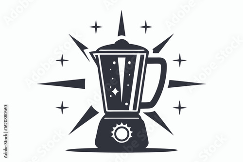 blender vector silhouette black and white