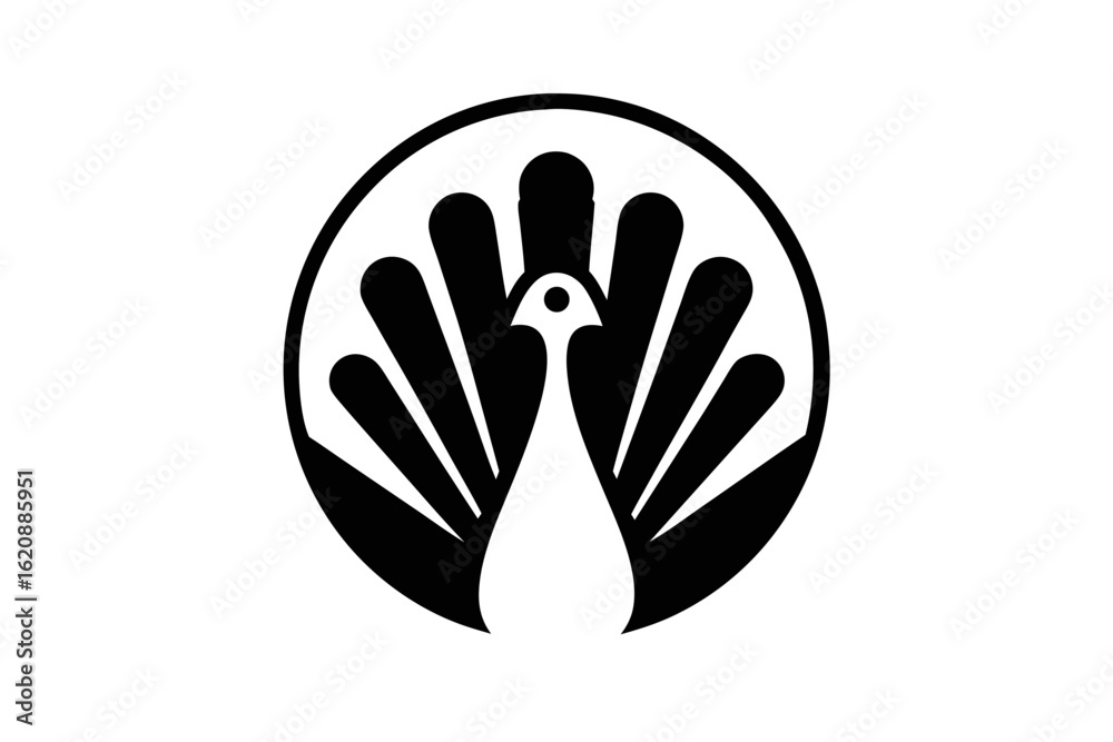 Fototapeta premium silhouette of a pheasant vector
