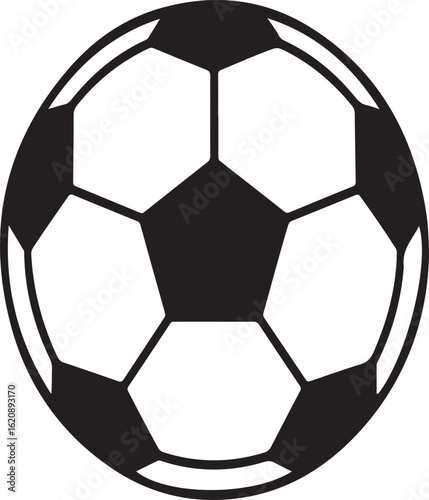 Black and white soccer ball sport game