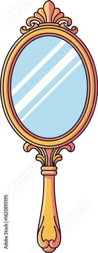 Buy hand mirror antique style decorative vanity mirror online for sale