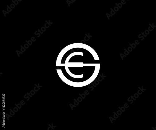 letter es se modern clean logo