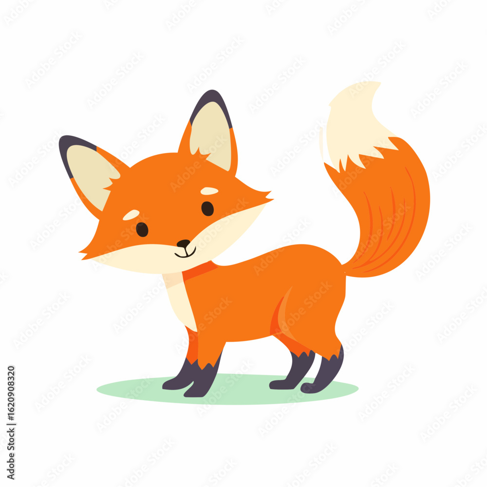 Obraz premium Verspieltes Fuchsjunges