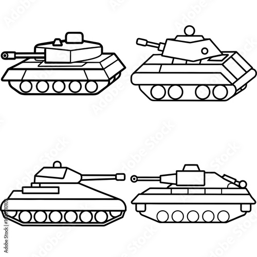 Army Tank Coloring Page, Military Vehicle Outline, Combat Tank Drawing, Warfare Coloring Sheet
