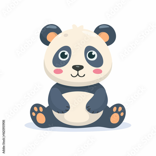 Kleines, sitzendes Pandababy