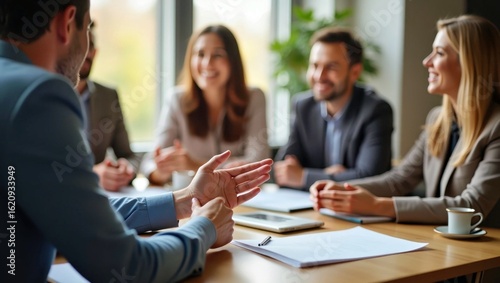 Business professionals meeting discussion teamwork partners working co