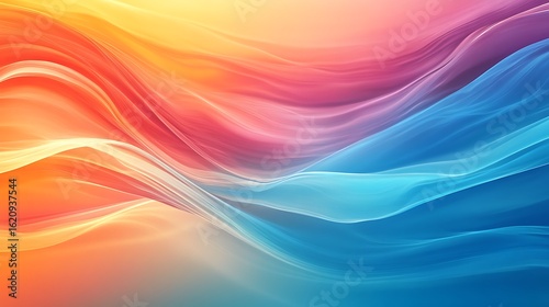Wallpaper Mural Abstract colorful background with pastel tones and smooth flowing curves creating a serene atmosphere image Torontodigital.ca