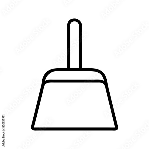 Find the best dustpan for cleaning and sweeping your home with this cleaning equipment icon