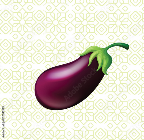 vector illustration of eggplants