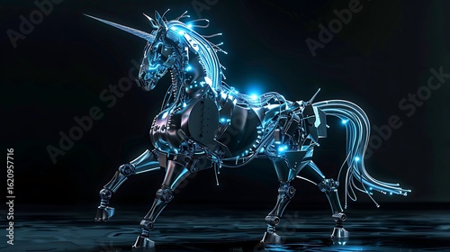 horse in the snow