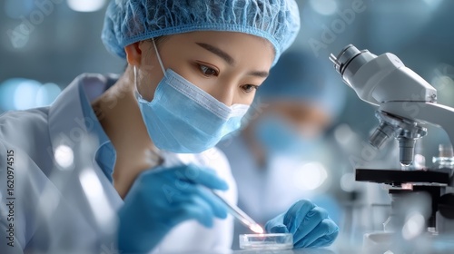 Biomedical researchers analyze bacterial cultures in laboratory settings to uncover microbial behavior and resistance patterns