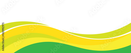 Abstract yellow banner background. Graphic design banner pattern background template with dynamic curve shapes. vector. eps10