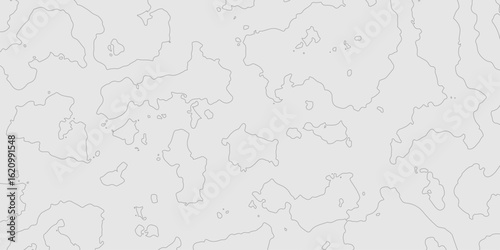 Abstract grey texture with topography surface landscape artistic patterns design background, seamless pattern cartography contour line map terrain texture grid geography mountain relief background.