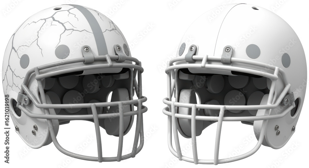 Fototapeta premium Isolated American Football Helmet
