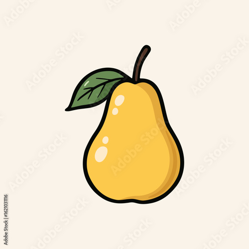 Ripe yellow pear