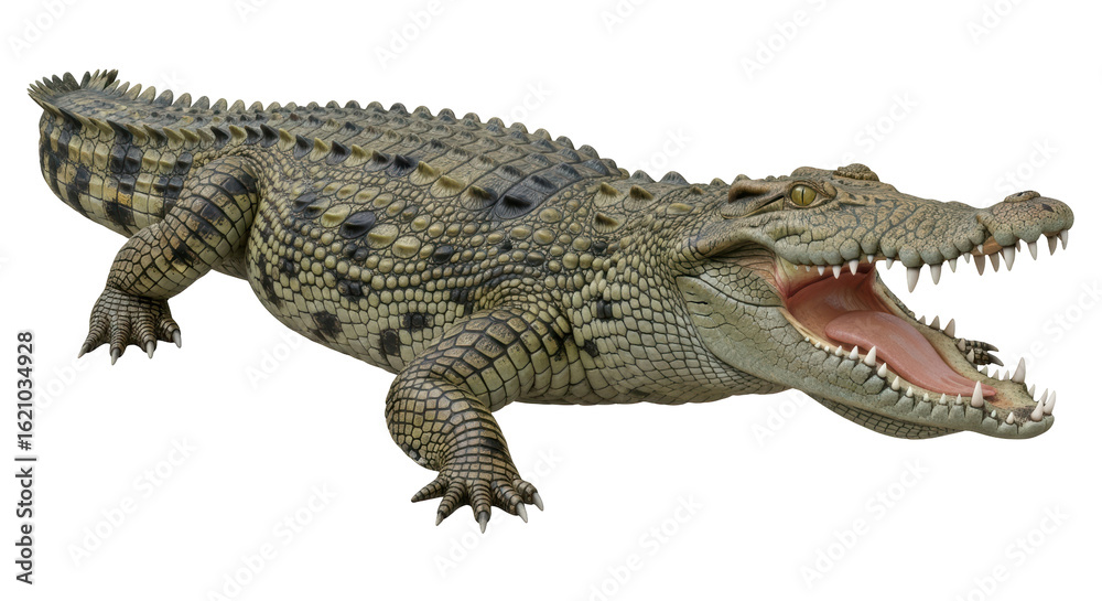 Naklejka premium Isolated Crocodile