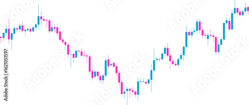 Candlestick chart thumbnail displaying the inverse head and shoulders pattern, indicating a potential bullish reversal after a downward movement in the market.