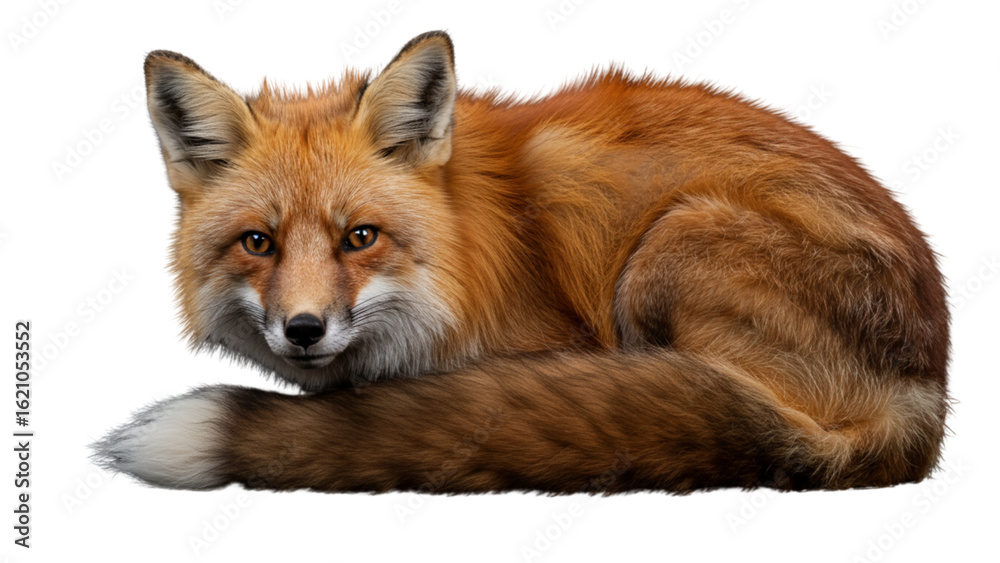Fototapeta premium Red Fox Sitting Pose