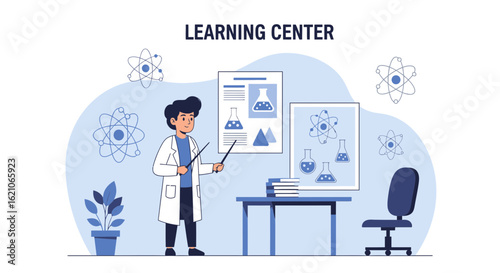 Scientific Discoveries: Professor Teaching Chemistry in Academic Learning Center