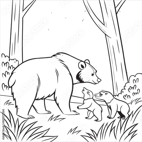 bear -vector--