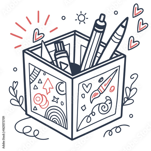 vector illustration of a gift box