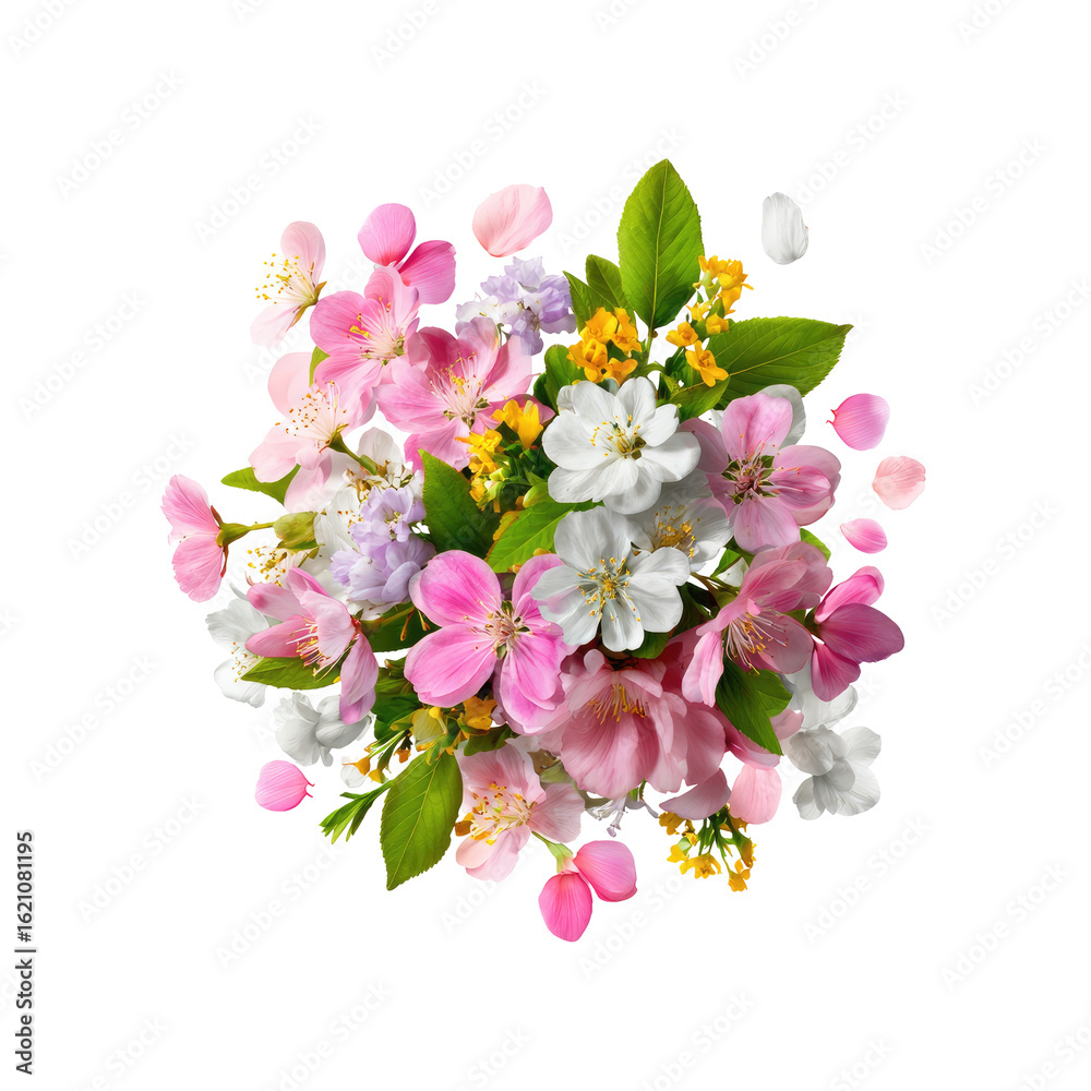 Naklejka premium Vibrant floral bouquet (2)