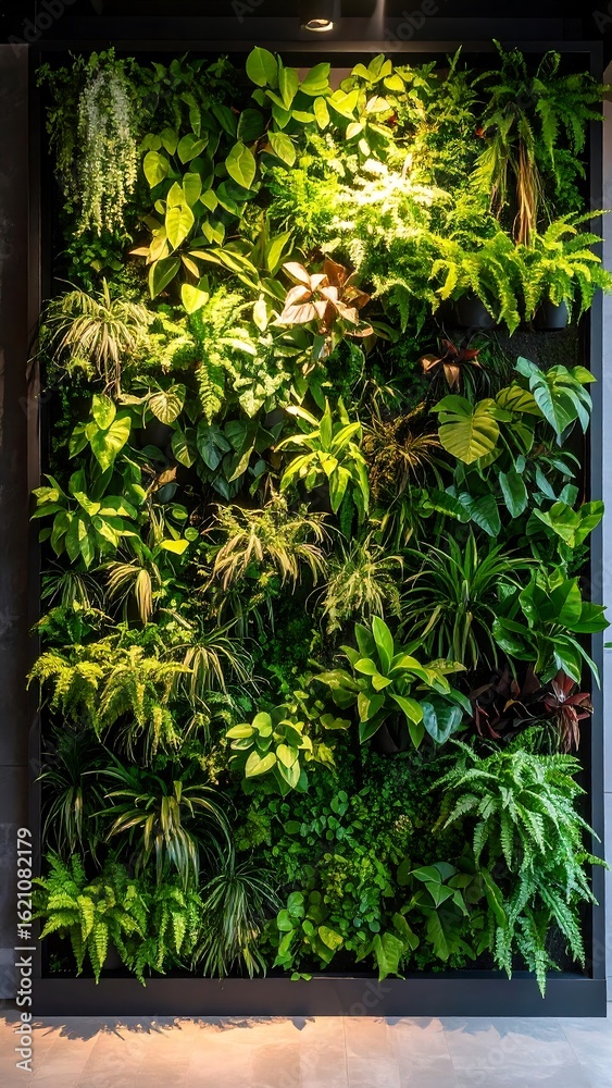 Obraz premium Lush vertical garden wall (1)