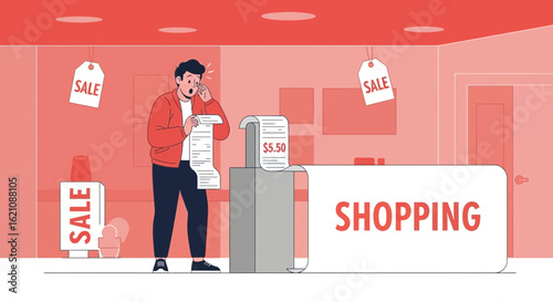 Man Is Stunned By His Expensive Shopping Bill In A Store