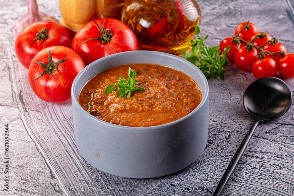 Gazpacho - cold Spanish tomato soup Gazpacho - cold Spanish tomato soup