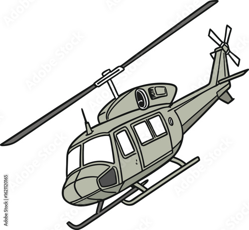 vector illustration of a helicopter