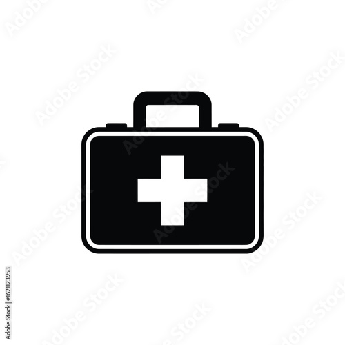 First Aid Kit Icon Essential Medical Emergency Preparedness Symbol