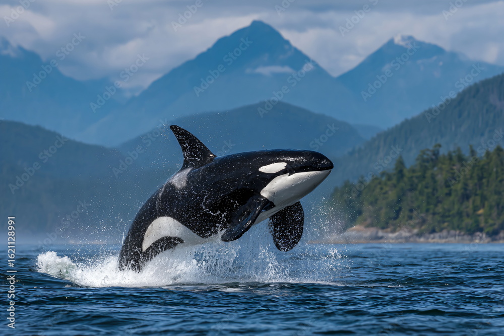 Obraz premium Majestic Orca Whale in the Ocean