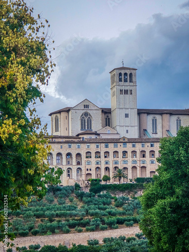 Incredible view on Assisi city. City of peace