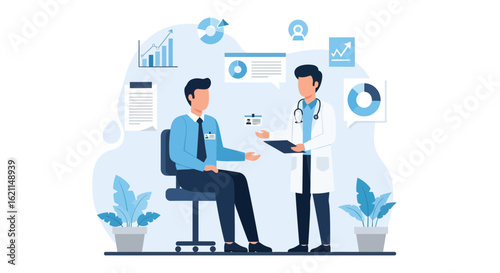 Doctor Consultation With Patient Medical Examination Healthcare Service Concept