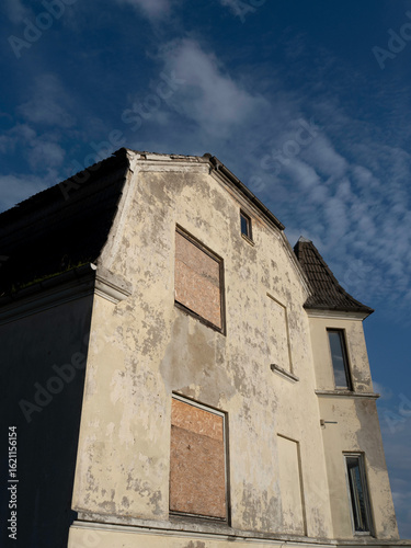 Abandoned house along the coast in Denmark