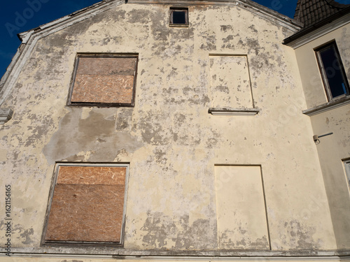 Abandoned house along the coast in Denmark