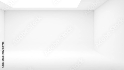 Wallpaper Mural Minimalist White Room: Empty Studio Space with Natural Light, Clean Interior Design Torontodigital.ca