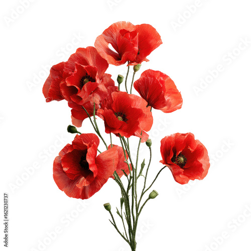 Close-up of vibrant red poppies (1)