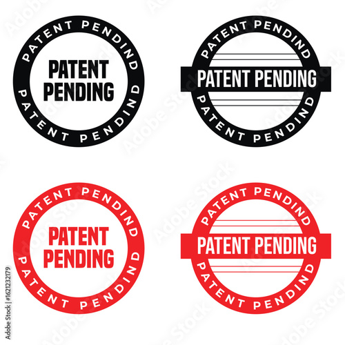 Patent pending stamp set