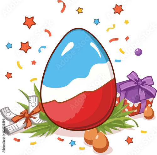 chocolate wrapped egg