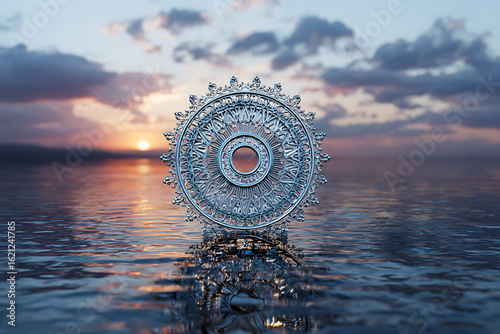 the sun on the sea