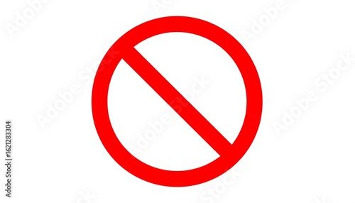 Red circle with diagonal line (1)