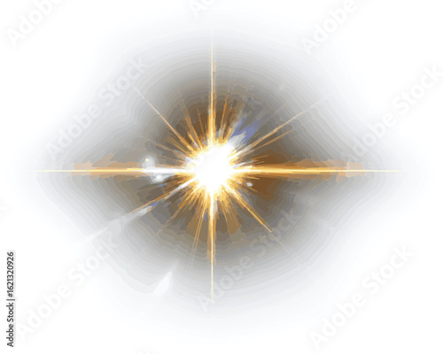 golden star burst