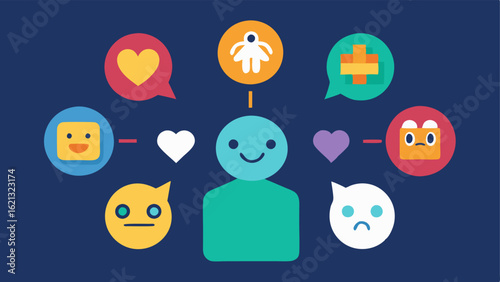 Emotion Icons A visual of game pieces that represent different emotions through tactile icons promoting understanding of feelings a players and fostering teamwork.