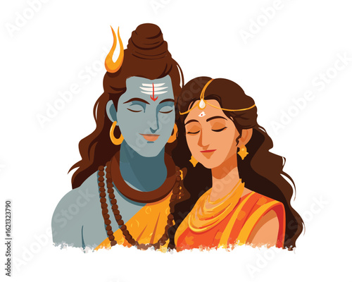 Goddess Parvati and Lord Siva