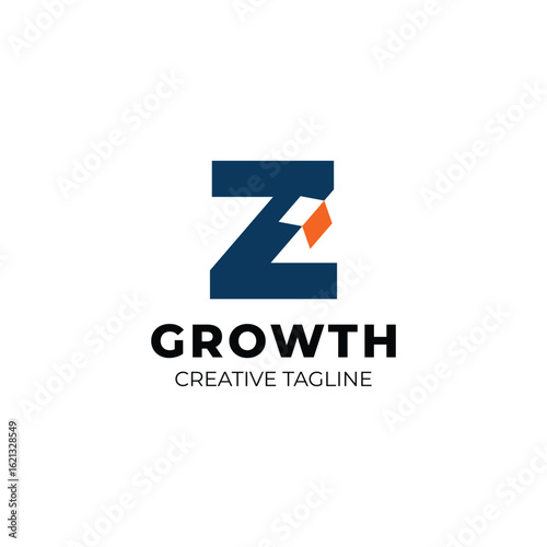 Free Download Simple and clean growth logo with letter Z and arrow up for finance, investment and wealth management logo - GFXLoad