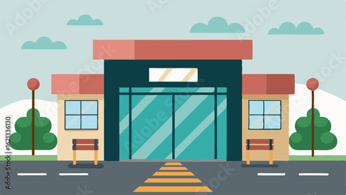 A separate entrance for members to access the fitness center directly from the parking lot.